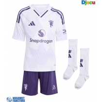 Manchester United Bruno Fernandes #8 Gostujuci Dres za djecu 2025-26 Kratak Rukav (+ Kratke hlače)